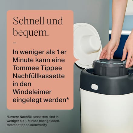 Nachfüllkassetten für Windeleimer Twist & Click und Sangenic Tec  Tommee Tippee