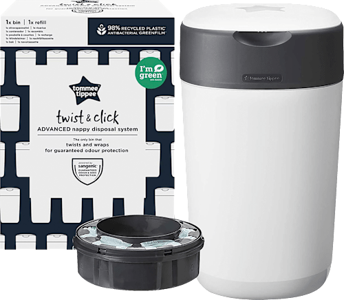 Windeleimer Twist & Click Sangenic, weiß Tommee Tippee