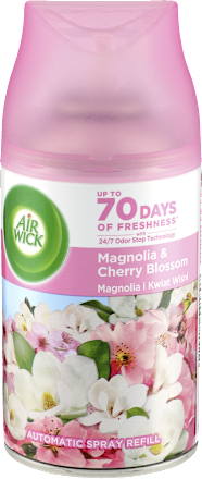 Wkład do automatycznego odświeżacza powietrza Magnolia i Kwiat Wiśni AirWick