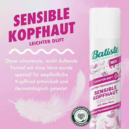 Trockenshampoo Sensible Kopfhaut leichter Duft Batiste