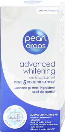 Dentifricio Advanced Whitening pearl drops