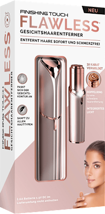Gesichtshaarentferner, Dermaplane Glow Gesichtspeeling & Haarentfernung Flawless