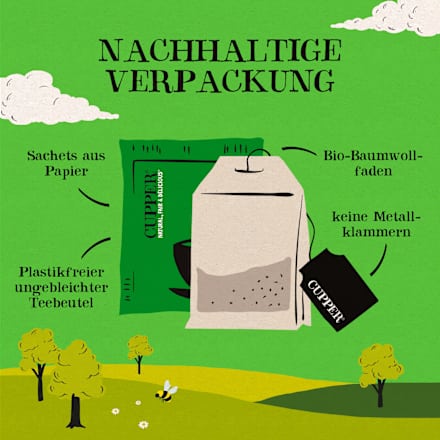 Kräutertee "Nachhaltige Minze" (20 Beutel) Cupper