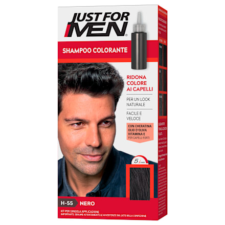 Șampon colorant negru bărbați JUST FOR MEN