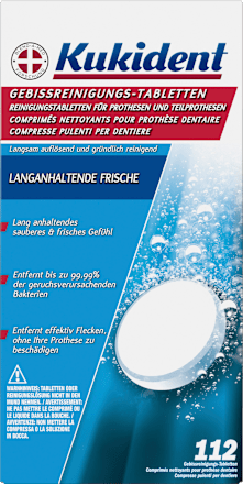 Gebissreiniger Tabs für Zahnprothesen Kukident