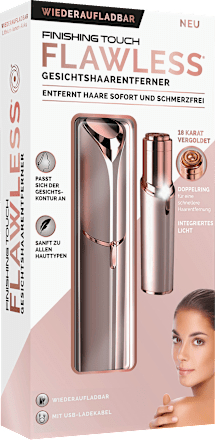 Gesichtshaarentferner, Dermaplane Glow Gesichtspeeling & Haarentfernung Flawless
