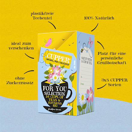 Tee Selection Box 8 Sorten "For You Selection" (24 Beutel) Cupper