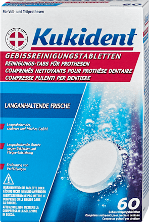 Gebissreiniger Tabs für Zahnprothesen Kukident