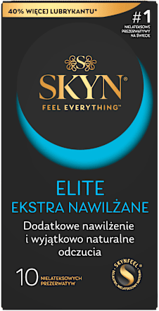 Prezerwatywy Elite Ekstra nawilżane SKYN
