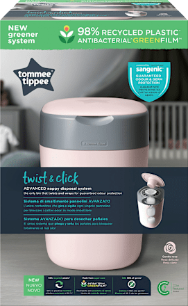 Windeleimer Twist & Click Sangenic, rosa Tommee Tippee
