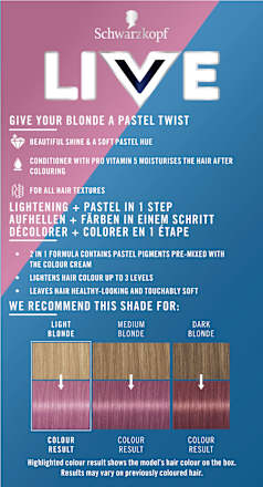 Live Lightener & Twist Permanente Tönung - Nr. 105 Mauve Kiss Schwarzkopf