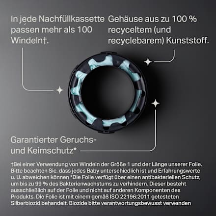 Nachfüllkassetten für Windeleimer Twist & Click und Sangenic Tec  Tommee Tippee
