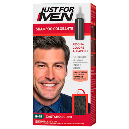 Șampon colorant castaniu închis bărbați JUST FOR MEN