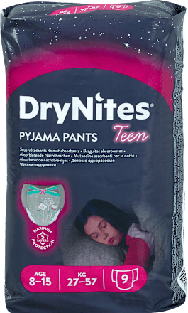 Pyjama Pants Teen (27-57 kg) rosa HUGGIES DryNites