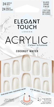 Künstliche Nägel Acrylic Coconut Water Elegant Touch