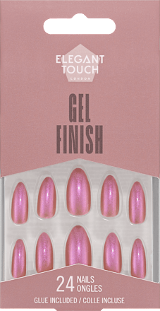 Künstliche Nägel Gel Finish Chocolate Glaze Elegant Touch