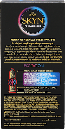 Prezerwatywy nielateksowe EXCITATION  SKYN