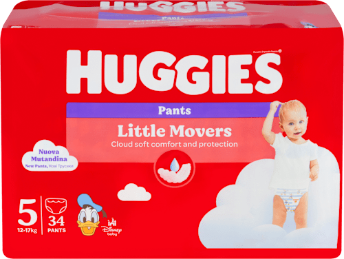 plenkové kalhotky Little Movers, velikost 5 Huggies