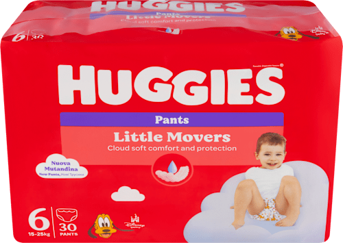 plenkové kalhotky Little Movers, velikost 6 Huggies