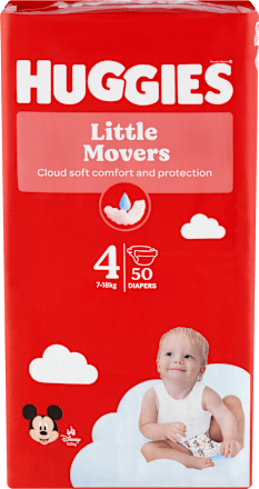 pleny Little Movers, velikost 4 Huggies