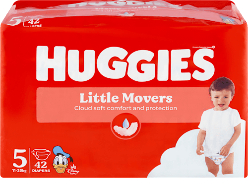 pleny Little Movers, velikost 5 Huggies