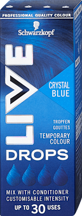 Temporäre Haarfarbtropfen - Crystal Blue Schwarzkopf LIVE