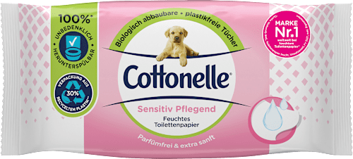 Feuchtes Toilettenpapier Sensitiv Pflegend Cottonelle