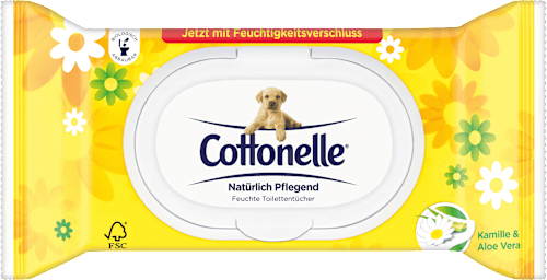 Feuchtes Toilettenpapier Natürlich Pflegend Cottonelle