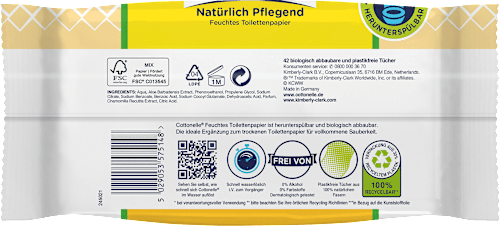 Feuchtes Toilettenpapier Natürlich Pflegend Cottonelle