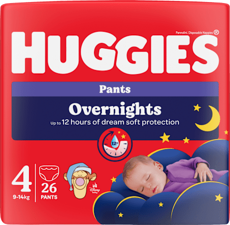 plenkové kalhotky Overnights, velikost 4 Huggies