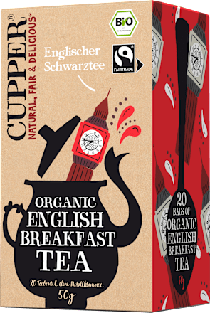 Schwarzer Tee Organic English Breakfast Cupper