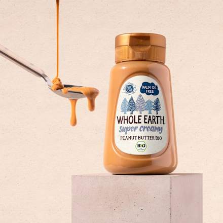 Erdnussbutter, super creamy WHOLE EARTH