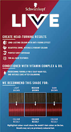 Intense Colour permanente Haarfarbe - Nr. 043 Red Passion Schwarzkopf LIVE