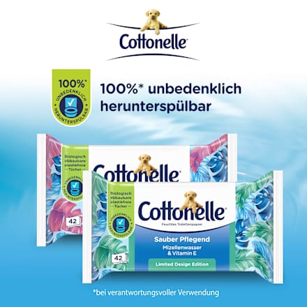 Feuchtes Toilettenpapier Sauber Pflegend Cottonelle