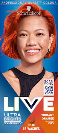 Ultra Brights Semi-permanente Tönung - Nr. 085 Vibrant Orange Schwarzkopf LIVE
