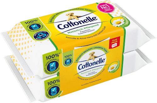 Feuchtes Toilettenpapier Natürlich Pflegend (2x42 St) Cottonelle