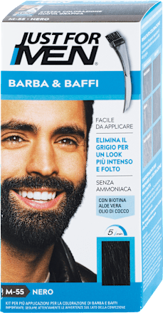 Gélová farba na bradu a fúzy pre mužov - M-55 Nero JUST FOR MEN