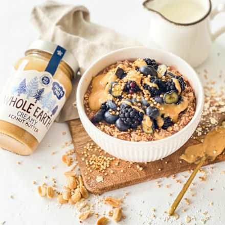 Erdnussbutter, Creamy Peanut Butter WHOLE EARTH