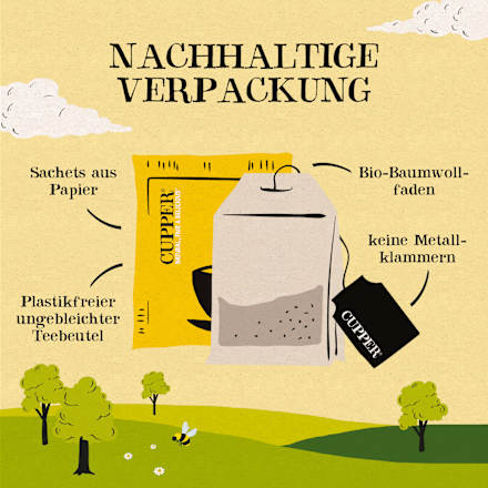 Kräutertee "Superstar" mit Zitrone & Ingwer (20 Beutel) Cupper