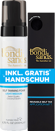 Selbstbräuner Schaum hell + Applikationshandschuh Bondi Sands