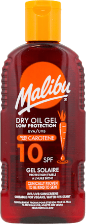 Ulei uscat pentru bronzare cu SPF10 malibu