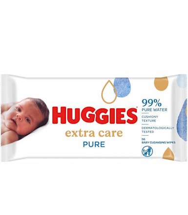 extra care pure șervețele umede pentru copii Huggies