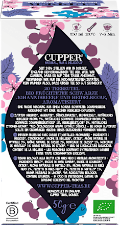 Früchtetee Blackcurrant & Blueberry Infusion Cupper