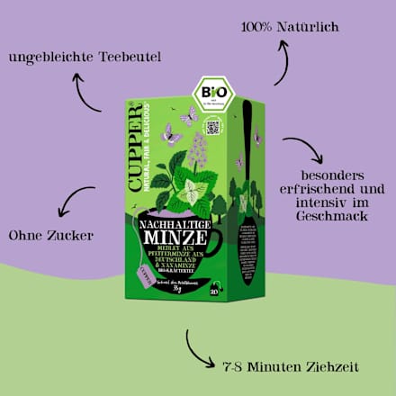 Kräutertee Nachhaltige Minze Cupper
