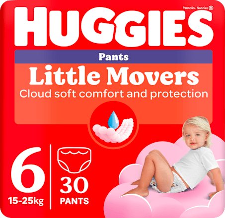 Scutece chiloțel pentru fetițe numărul 6, 15-25 kg Huggies