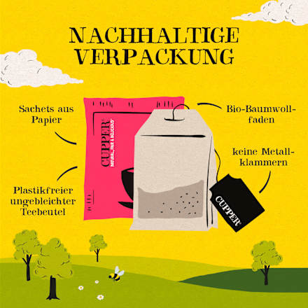 Früchtetee "Delicious Variety", 5 Sorten (20 Beutel) Cupper