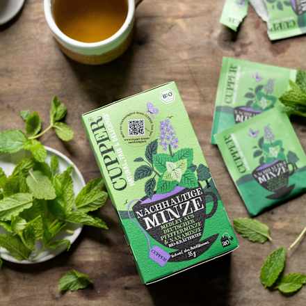 Kräutertee "Nachhaltige Minze" (20 Beutel) Cupper