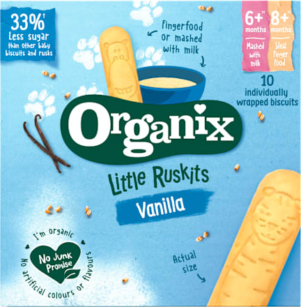 Biscuiți de vanilie ECO 6+ Organix
