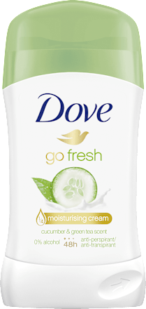 Antitranspirant Deostick Go Fresh Grüner Tee- und Gurkenduft Dove