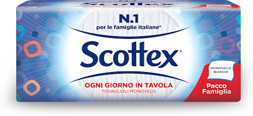 Tovaglioli bianchi formato famiglia Scottex